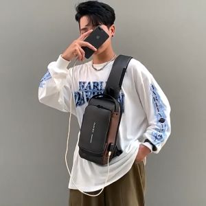Motorcycle Bike Men Chest Bag Man Crossbody Bag Shoulder Bags Beg Dada Lelaki Beg Sandang Beg Selempang 男胸包 XM8082