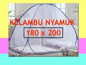 Kelambu tidur anti nyamuk lipat dewasa ukuran 180 kali 200 tebal jumbo kelambu butterfly anti nyamuk jumbo