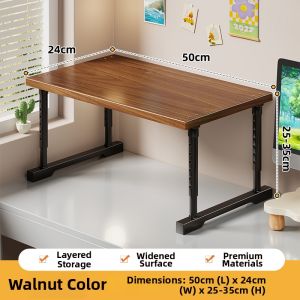 evesigar | Adjustable Printer Shelf Double Layer Desktop Storage Rack