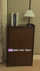Multi-purpose Foldable Home Desk Built-in Solid Wood Bookshelf COD Available Ready Stock Ideal Computer Workstation & Dressing Table For Bedroom Household