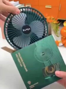 RS Kipas Angin Lipat Kipas Meja Kipas Angin Portable Putar 180 Mini Fan Recharge
