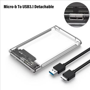 USB 3.0 Transparent HDD Enclosure 2.5"  Micro Cable External Hard Drive Disk Case 2.5 Inch SATA Box HDD SSD Computer