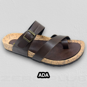 KANGAROO SANDAL Mens Sandal Adjustable Strap Black Brown Whisky KM3819