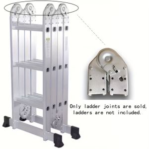 1pcHeavy-Duty Folding Ladder Hinges - 3 Adjustable Angles (35°/105°/180°) -Replacement Parts for Craftsmen & DIY Ladder Building