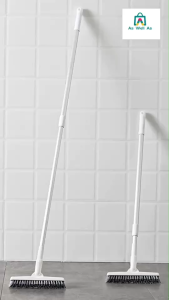 เครื่องสำอางและแปรงขัดพื้น ด้ามปรับระดับสั้นยาวหัวแปรงหมุนได้ ขัดได้ในพื้นที่คับแคบ น้ำหนักเบา สามารถใช้งานในการเล่นและประสบการณ์