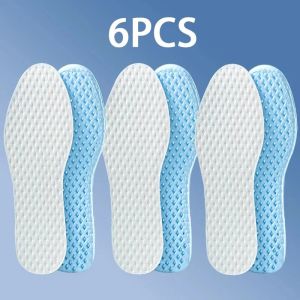 Breathable Honeycomb Shoe Insoles Soft Elastic Sweat Wicking Quick Dry Foot Inserts Comfort Shock Absorbing Deodorant Insoles