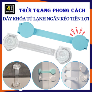 SET 5 Dây Khóa Tủ Lạnh Khóa Chặn Cửa Tủ Ngăn Kéo An Toàn Ngăn Bé Tự Ý Mở Cửa / Chốt Cài Cố Định Chốt Chặn Cửa Chốt An Toàn Khóa Cài Ngăn Kéo Tủ Đồ Đa Năng