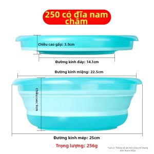 WEITUOSEN | Bát đựng mồi câu đa năng Votson có thể gập lại Bát đựng mồi câu cá toàn từ tính Bát đựng thức ăn cho cá Bát đựng hỗn hợp mồi câu