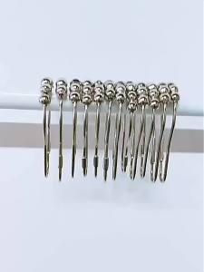 12pcs Rustproof Metal Shower Curtain Hooks Decorative Shower Rings for Curtain Rolling Smooth Shower Hangers for Curtain Rod