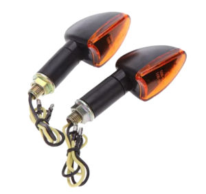 ไฟเลี้ยวฮาโลเจนอเนกประสงค์ 12V 10 มม. สำหรับรถจักรยานยนต์ สกู๊ตเตอร์ ไฟกระพริบสำหรับ Honda และ Yamaha