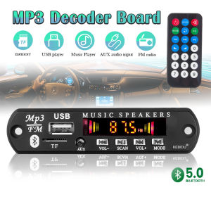 Bluetooth 5.0 MP3 Player Decoder Board Speaker 12V USB TF Radio Wireless Music Car Kit Motherboard Radio Module Bluetooth Decoder Audio Accessories With Remote Control