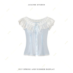 Vintage Style Lace Flying Sleeves Short Womens Vest