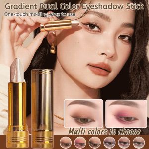 AJAJ Gradient Dual Color Eyeshadow Stick Natural Eye Makeup Waterproof Sweatproof No Color Loss Long-Lasting Eyeshadow Pen