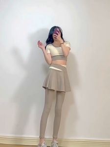 SPORTSLOVERS Womens New High Waist 2 In 1 Piece Double Layers Fitness Exercise Running Training Yoga Sports Pants