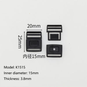 10Pcs Black Plastic Ladder Lock Buckle Adjustable Webbing Slider for Backpack Dog Collar DIY Bag Accessories 15/20/25/32mm