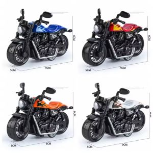 New Alloy Pullback Car Movable Simulation Modeling Cake Decoration Retro Style Motorcycle Model