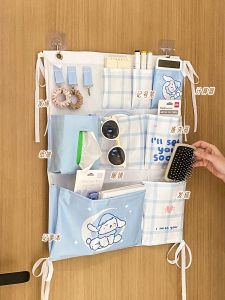 Cute Wall-Mounted Storage Bag Dormitory Bedside Door Back Hanging Organizer for Miscellaneous Items Storage Household Organizer