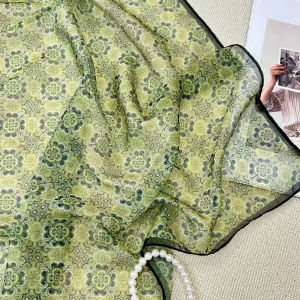 Spring Summer Thin Cashmere Scarf Necktie Luxury Sensation Sunscreen Square Scarf Decorative Collar Versatile Neck Protection