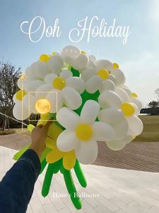 PT58 – DIY Magic Long Balloons Bouquet Set Create Your Own Flower for Wedding Proposal Party Gift