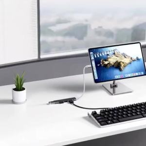 Kebidumei | KEBIDUMEI USB C Hub 4 Ports USB Type C to USB 3.0 Hub 5Gbps High Speed USB Splitter OTG Adapter for PC Laptop MacBook Pro