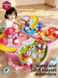 HUANGER | Space Sand Rabbit Slide Castle Toy for Kids