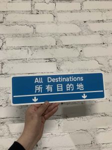 Acrylic Road Signboard Fast Destination Marker Decorative Board Popular Tourist Guideboard All Destination Marker
