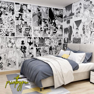 (HEMAT 50K) Poster Dinding Anime Manga Wall Decor Panel - Sticker Hiasan Dinding Wallpaper Kamar - Black Clover Jujutsu Kaisen Tokyo Revengers One Piece Black Clover Naruto Boruto Demon Slayer Kimetsu no Yaiba Attack on Titan Shingeki no Kyojin Haikyuu
