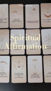 VG Spiritual Affirmation | Positive | Motivational |Inspiration Cards 12 pieces 1 set