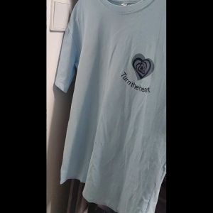 Korean Gentle Light Color Short-sleeve Round Neck T-shirt Loose Mid-length Fashion Casual Oversized Shirt Top