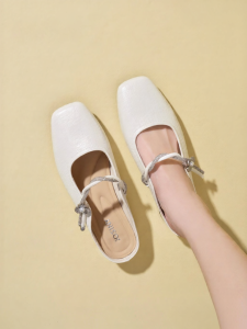 Josiny | Comfortable Slip-on Mary Jane Half Slippers for Women