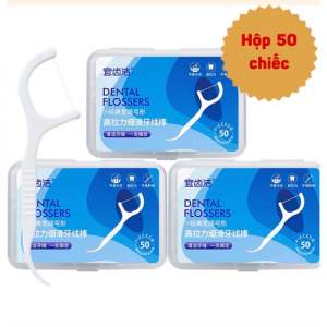 Tăm Chỉ Nha Khoa Hộp 50 Cái Tiện Lợi An Toàn Cho Sức Khỏe