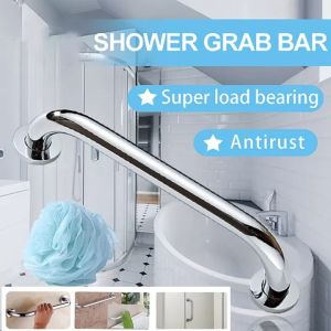 Towel Grab Bar High Quality Stainless Steel Holder Wall Bar Handle Bathroom Home Room Bath Safety Handrail Toilet Handrail Grab Bar Shower Safety Support Handle Towel Rack Handle