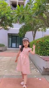 Đầm Xòe Bé Gái Tamiuy Thêu Trụ Tay Cánh Tiên 1-10 Tuổi