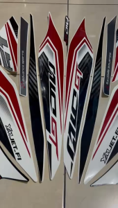 stiker striping yamaha mio gt 2013 putih lis body standar berkualitas original
