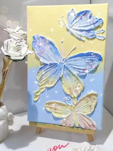 Embossed Quartz Sand Acrylic Texture Painting DIY Digital Oil Painting Filling Three-Dimensional Sculpture Material Handmade Color Filling Sand Painting