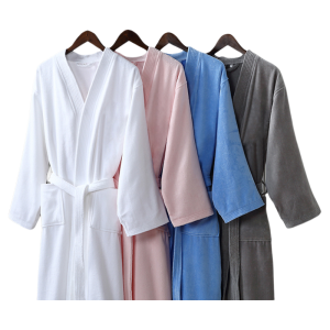 CREATE LOVE | Cotton Water Absorbent Bathrobe for All Seasons 2026 Summer Style