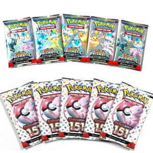 Takara Tomy | HOT 9 Pokémon Card Packs Bright Stars 151 Prismatic Evolutions PALDEAN FATES English Reinforcement Battle Transaction Card Gift