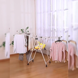 JIJI.SG Noir Foldable Clothes Drying Rack Height Adjustable SG