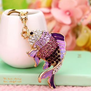 Lucky Koi Year Fish Car Key Ring Female Ins Cute Creative Package Pendant Key Chain Ring Small Gift