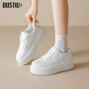 DUSTO | Giày Thể Thao Trắng Tăng Chiều Cao Cho Phụ Nữ