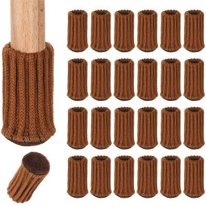 I know 24PCS Chair Leg Socks High Elastic Chair Leg Floor Protectors with Anti-Slip PadsThick Chair Leg Caps Furniture Pads Covers Set