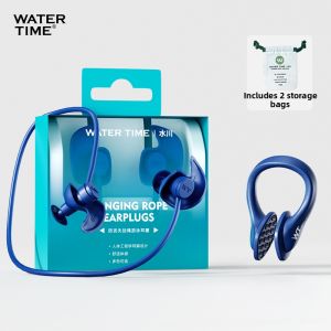 WATERTIME | Waterproof Swimming Earplugs for Adults Silicone Nose Clip