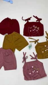 Set Bayi HUGGING 2 CAT Setelan Singlet Balita 0-4 Tahun BENNA