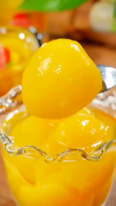 248g Canned Yellow peaches in syrup small Sweet peach Food wholesale