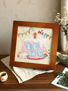 Birthday Gift Embroider Handmade DIY Photo Frame Decoration Homemade by Hand for Boys and Girlfriends