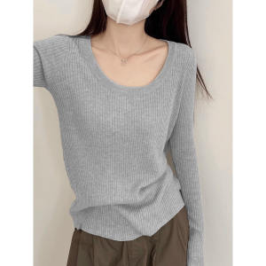 High-End Soft U-Neck Knitted Top