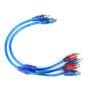 High-Q RCA Audio Cable Y Adapter Splitter 1Male Plug to 2Female Jack / 2Male Plug to 1Female Jack