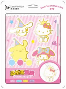 Diamond Sticker Handmade DIY Childrens Creative Intelligence Toys 3-6 Years Old Boys Girls Hello Kitty Mosaic Stick-on Crafts