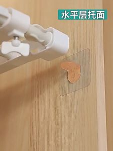【SKIT SG】4pc/8pc Wall Holder Wall Hanger Adhesive Pegs Shelf Support Clips Layered Partition Without Nail Support Punch-Free Plastic Closet Cabinet Strong Self-Adhesive Clapboard Bracket Hook/Clear Punch-Free Layered Partition Wall Mounted Support