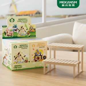 Windmill Street View Building Blocks Assembling Toy Mini Bricks House Ornaments Girls Birthday Gift